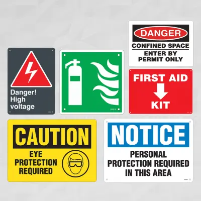 Industrial Workplace Safety Signs