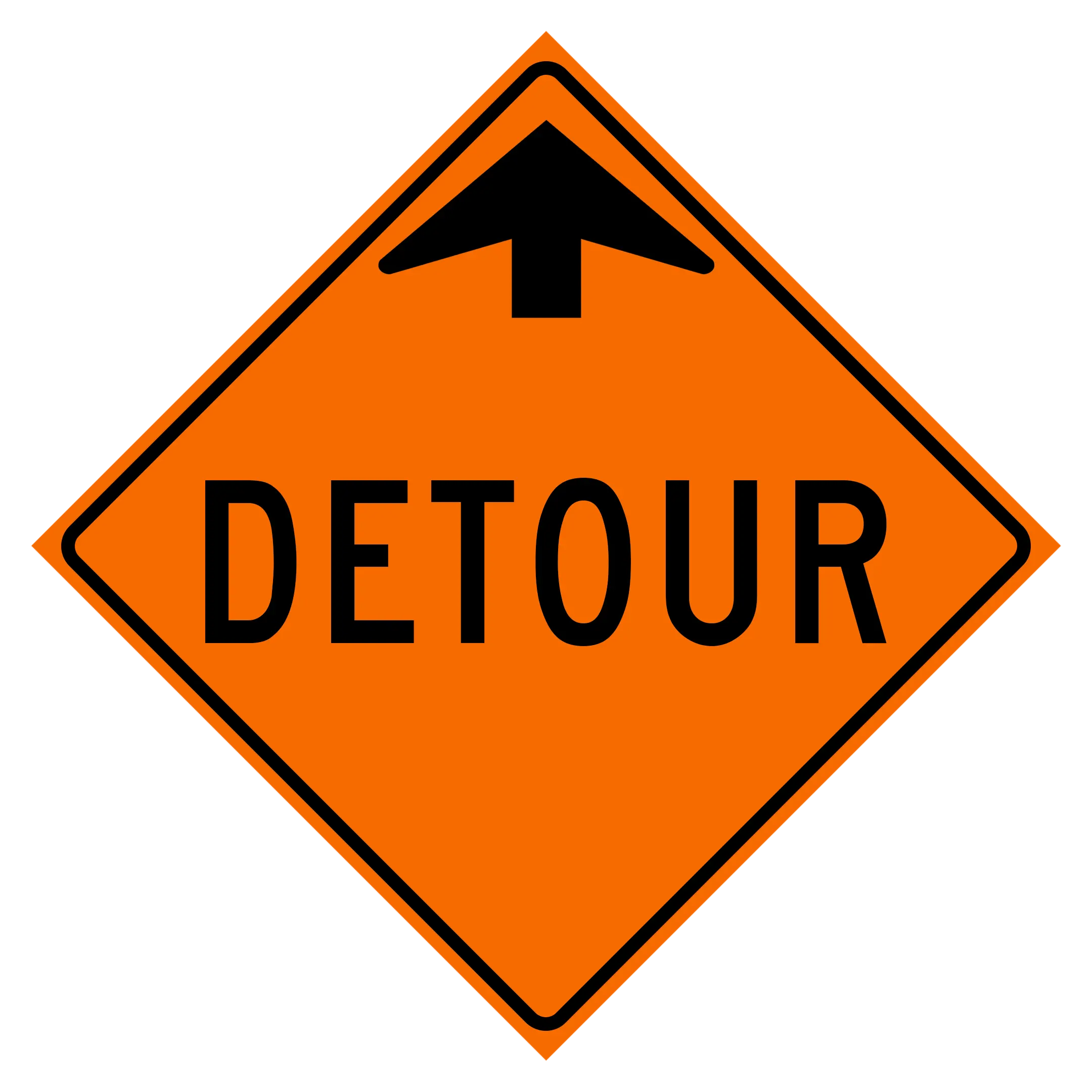 Tc 10 Detour Ahead Sign Traffic Depot Signs And Safety